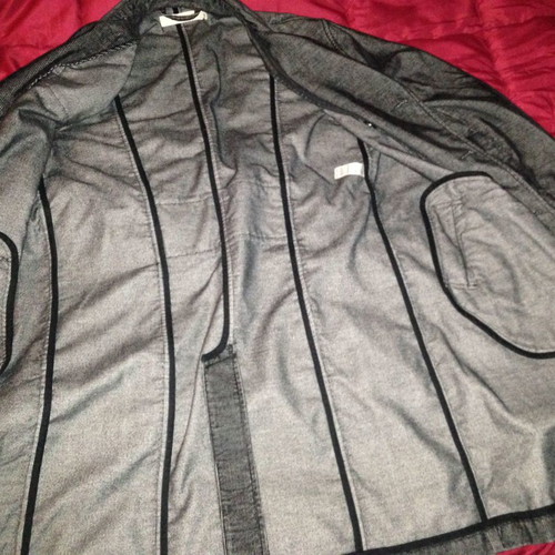 John Rocha denim coat used, grey, size M