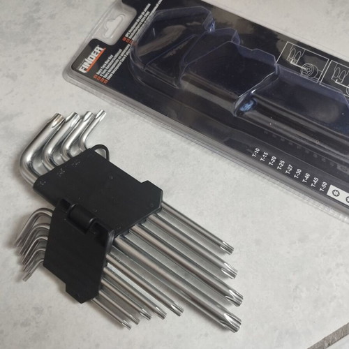 Torx L-Shaped Key Set 9 Pieces New