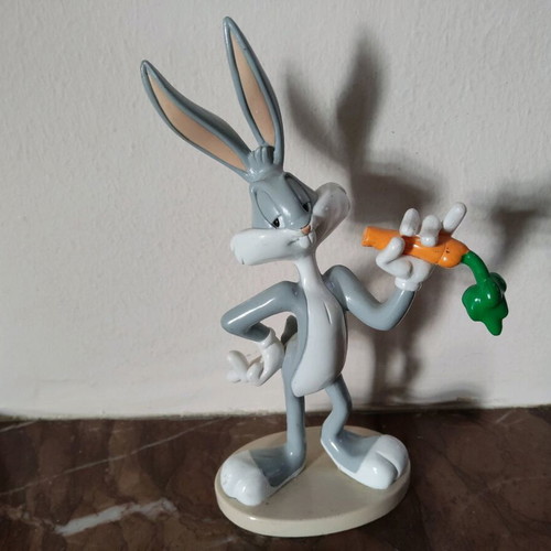 Bugs Bunny plastic decorative figure 15cm used from Deagostini