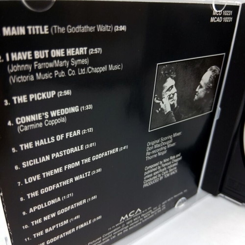 Nino Rota The Godfather Music From The Original Motion Picture Soundtrack CD like new
