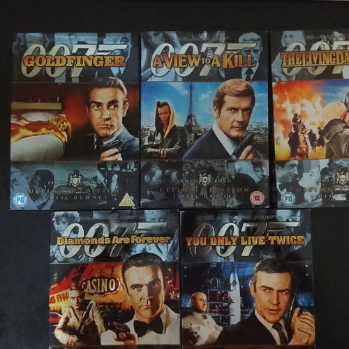 James Bond 13 DVD 2 Disc Edition Collection used, Greek subtitles