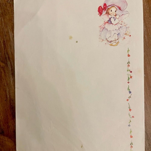 Letter set used from the 1980s with stains