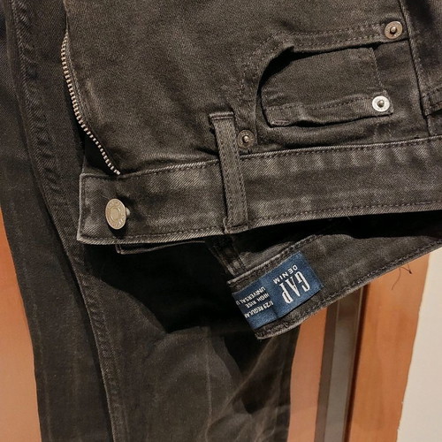 Gap jeans used no M black high waist regular fit
