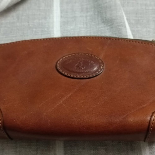 Leather mini purse Aldo used, brown
