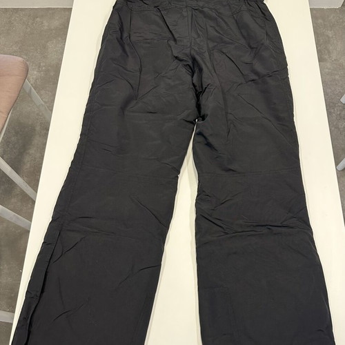 Etirel unisex ski pants, black, size Large, zipper pocket