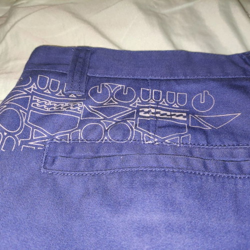 Billabong bermuda shorts used, size 34, blue-purple