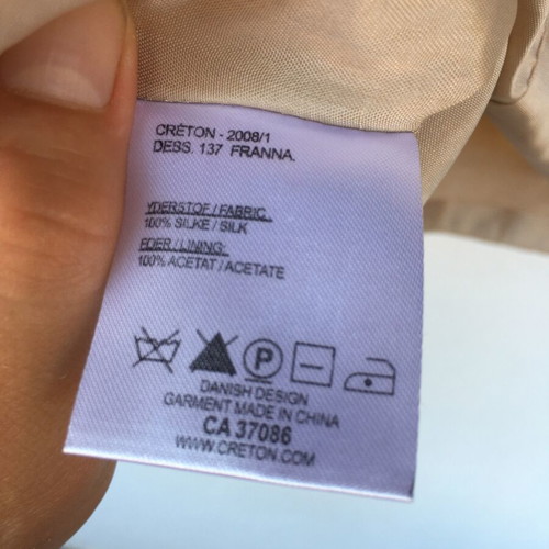 Silk top Creton beige size M L like new