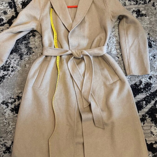 Wool coat used, beige, size S/M