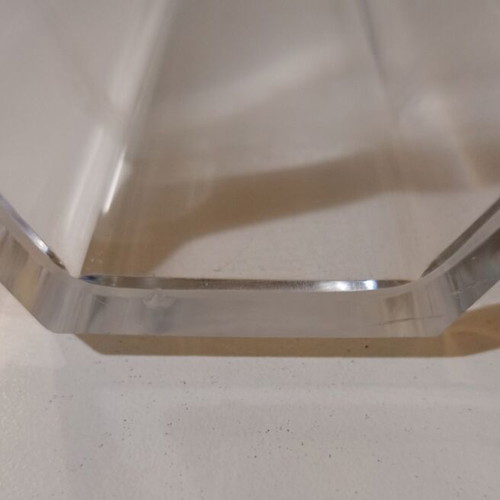 Crystal vase used, heavy and simple design