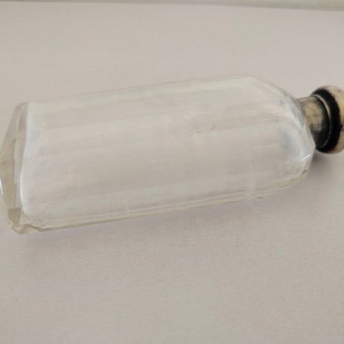 Glass bottle from barber set used