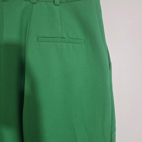 Zara pants XS like new, green, high-waisted suit style
