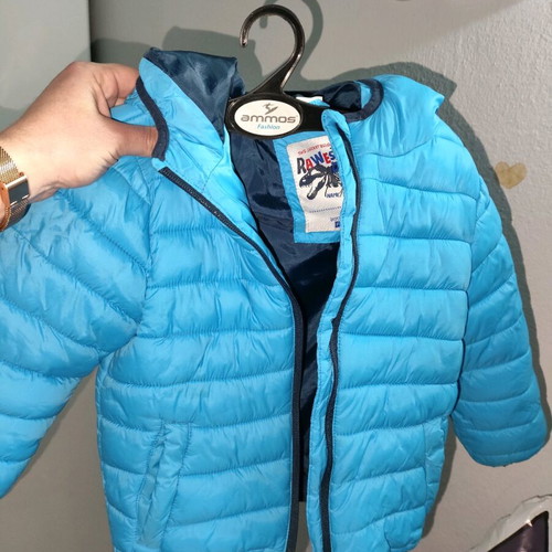 F&F jacket used for 2-3 years old in blue color with hood