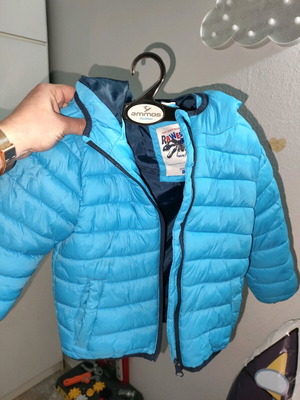 F&F jacket used for 2-3 years old in blue color with hood