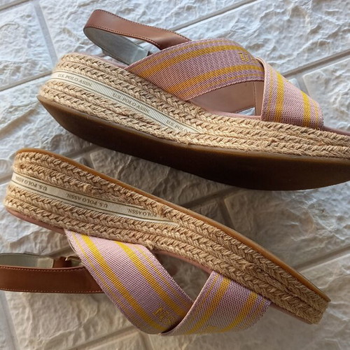 U.S. Polo Assn. platform sandals, beige, size 37