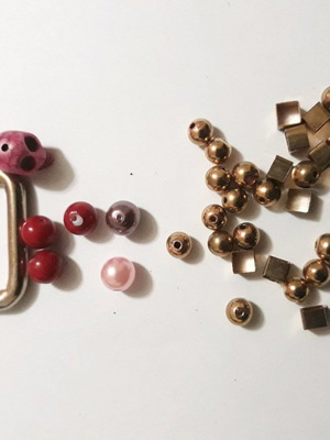 Craft beads new, plastic and metal