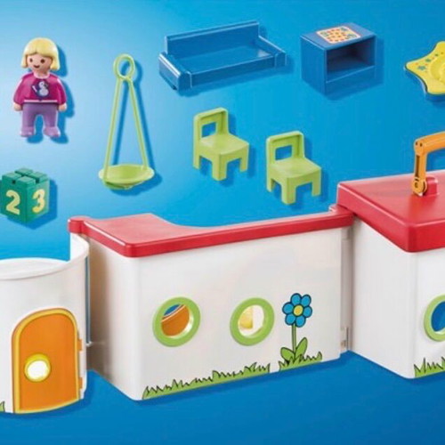Playmobil 1.2.3 Kids' Station suitcase like new