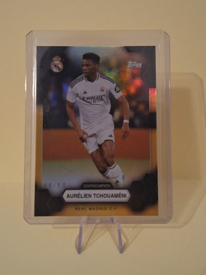 2024 Topps Real Madrid Team Seat Aurelien Tchouameni card limited edition