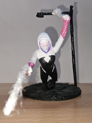 Handmade Spidergirl figurine for home decoration