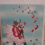 Wedding greeting cards new, set of 4 pieces