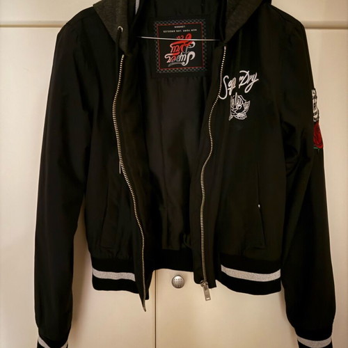 Superdry jacket black, like new, size S