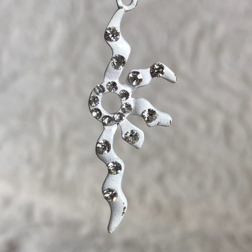 White earrings