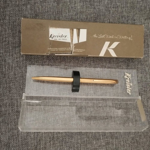Kreisler vintage pen 18 karat gold electroplated new
