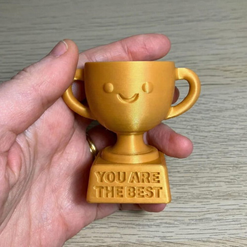 Award trophy you are the best in gold color, new, plastic