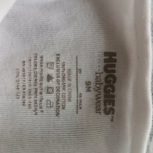 Baby set made of 100% organic cotton like new