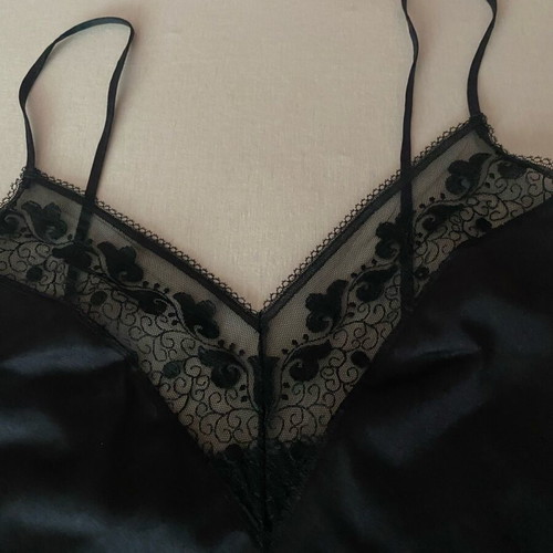 Triumph black lace camisole like new
