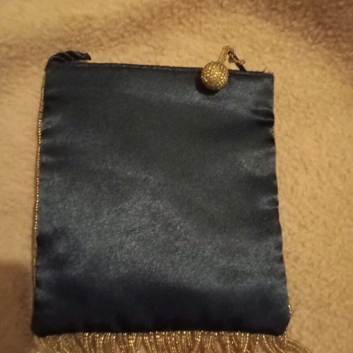 Fabric bag with beads like new