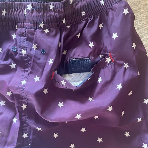 Marvel Spiderman swim shorts used, blue, size 9-10, 140 cm