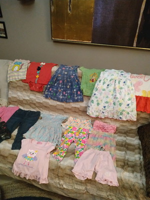 Girls' clothes pack for 2-3 years old, set of 5 pieces