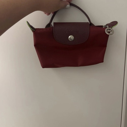 Longchamp mini crossbody bag, dark red
