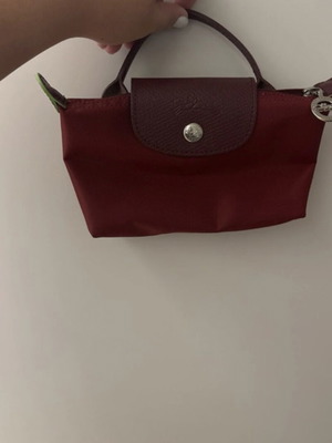 Longchamp mini crossbody bag, dark red