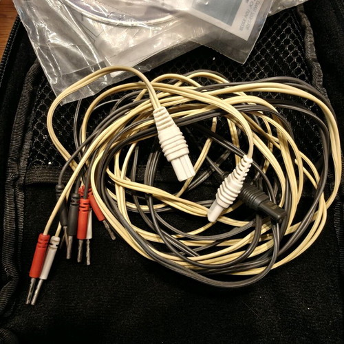 Cefar Activ XT TENS/EMS electrotherapy device used, complete set