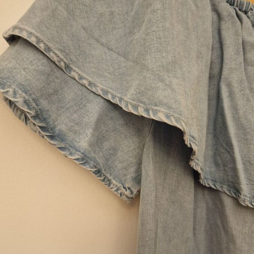 Zara denim dress short size XS like new, blue