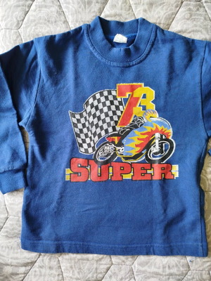Boy's sweatshirt used, blue, size 104 cm