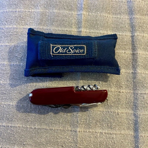 Old Spice collectible pocket knife used with case