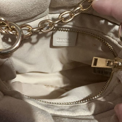 Bershka beige shoulder bag