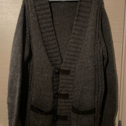 Zara men's knitted cardigan brown like new, size XL