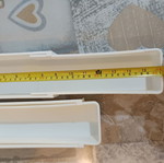 Storage boxes with foldable drawer, 2 pcs, like new