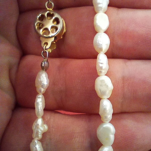 Vintage pearl necklace 60s, length 54 cm, like new