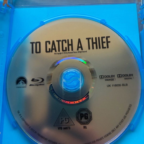 To Catch a Thief Blu-ray like new with English subtitles