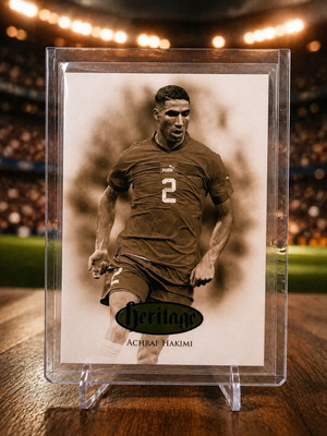 Achraf Hakimi 2024 Futera Unique Nostalgia Heritage Sapphire card like new
