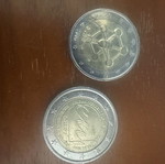2 Euro commemorative coins Belgium like new, set of 2