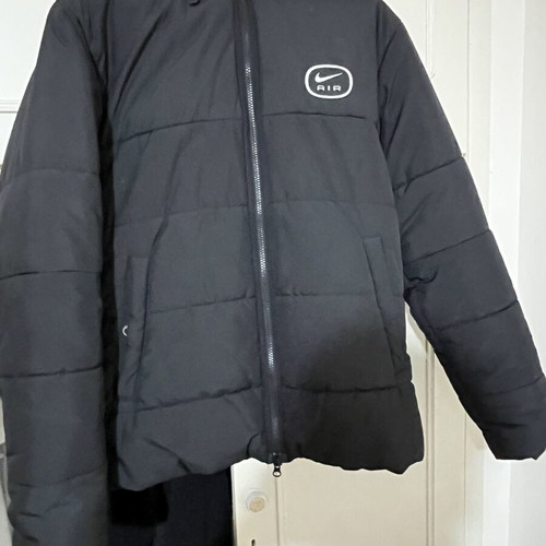 Nike puffer jacket, black, size L