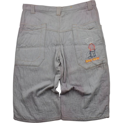 Vintage Baggy Denim Shorts Grey Y2K Rap Skate Style used