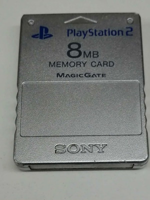 Sony PlayStation 2 8 MB Silver Memory Card like new