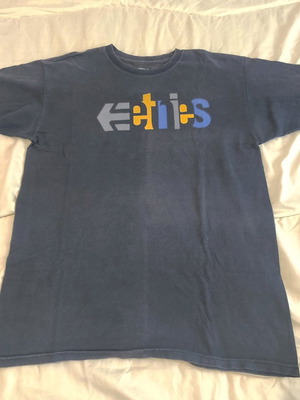 T-shirt Etnies skate street wear μεταχειρισμένο, μέγεθος M, μαύρο