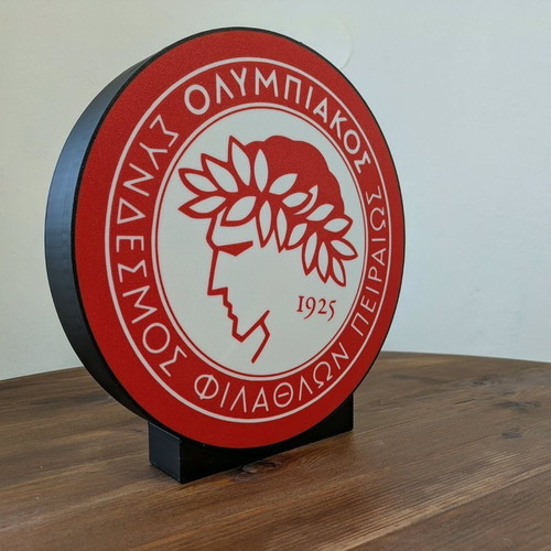 Olympiakos 3D light with USB and switch, new